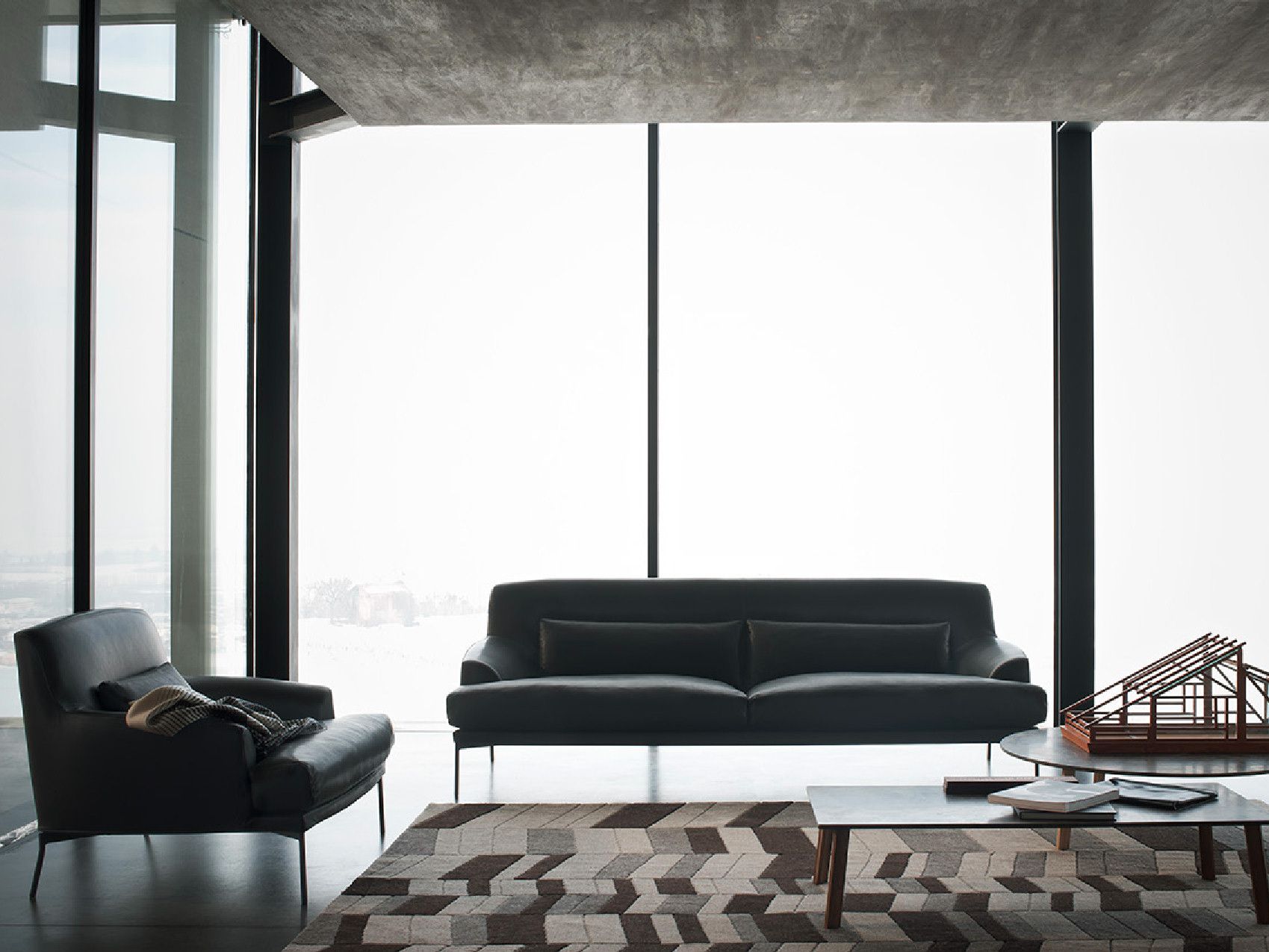 Кожаный диван Tacchini Монтевидео ARCH-00096336 - Вид №2