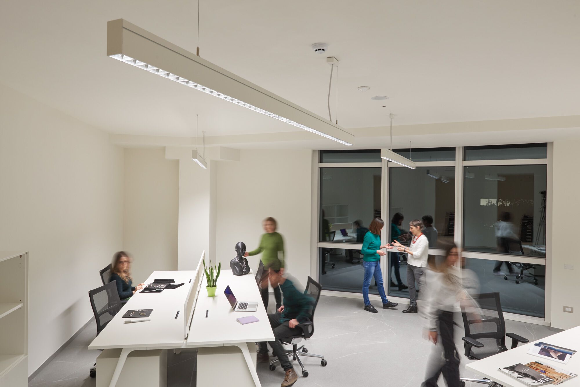 Офис светодиодный подвесной светильник с диммером iGuzzini в 60 ARCH-00135476 - Вид №4