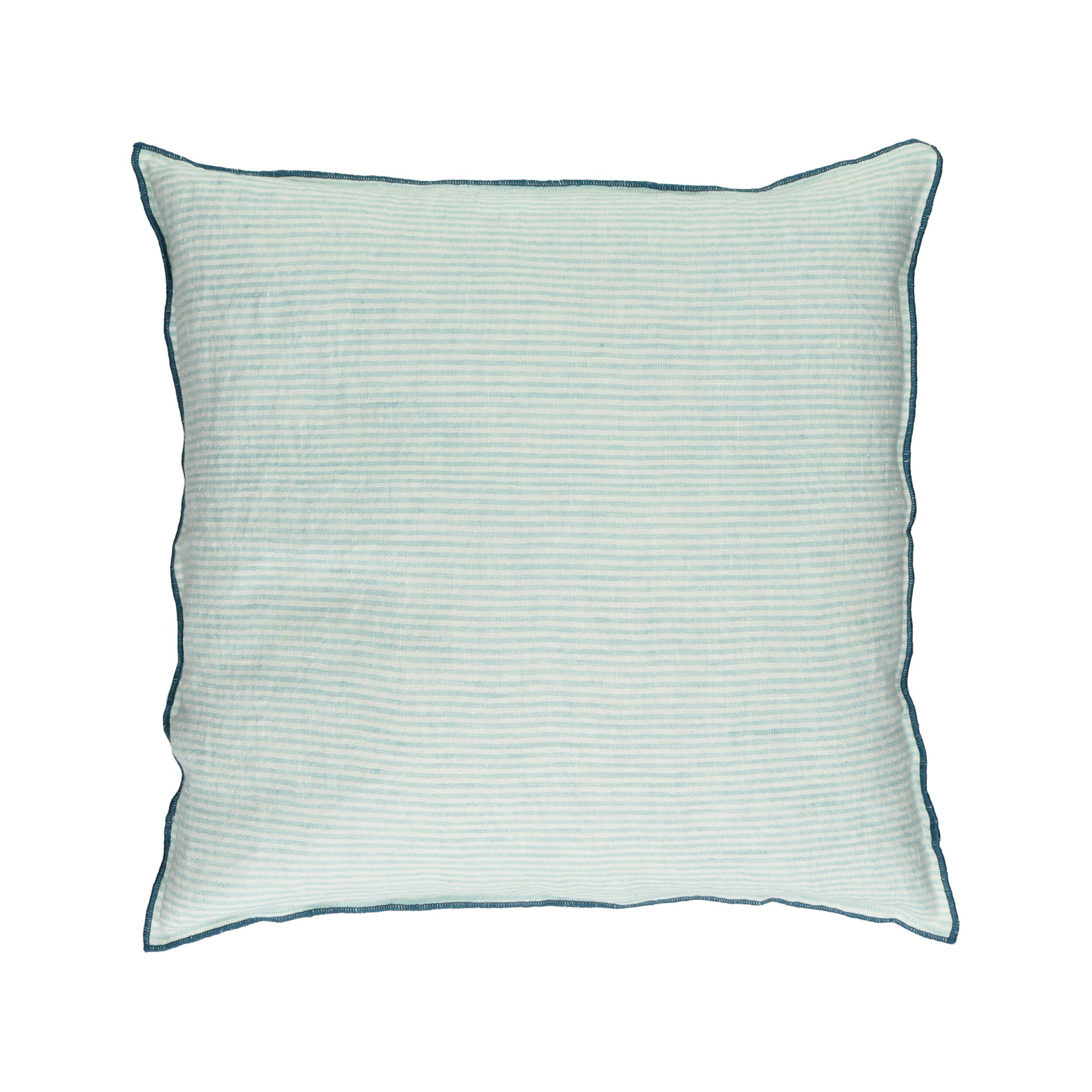 Льняная полосатая квадратная подушка POMAX Cirque Magique ARCH-00079905 - Вид №3