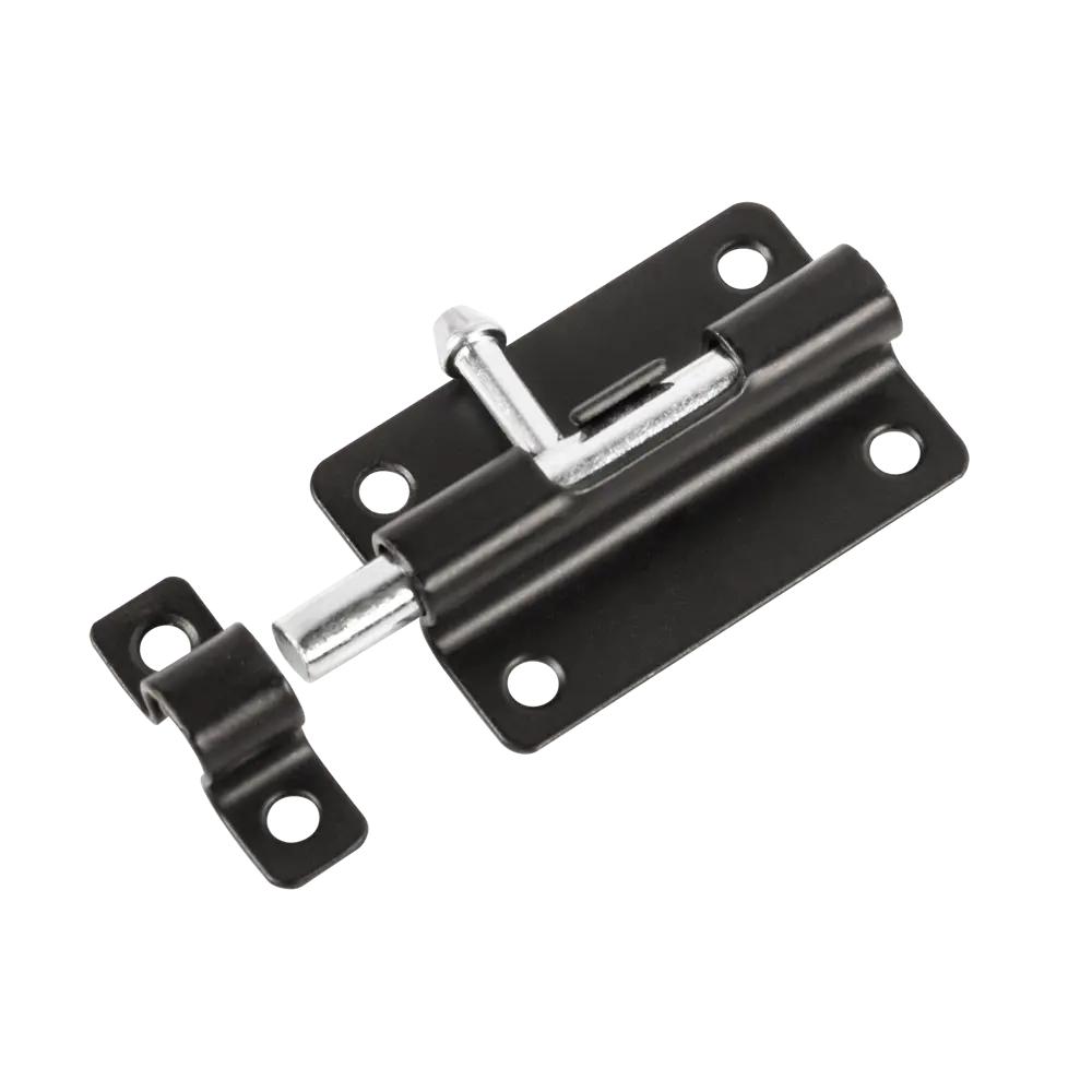 Шпингалет Ajax ЗТ-6 сталь цвет черный STLM-2081729 - Вид №1