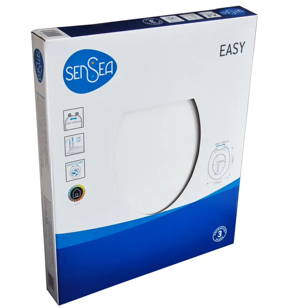 Сиденье для унитаза Sensea Easy овальное, цвет белый 82261895 STLM-2004277 - Вид №7