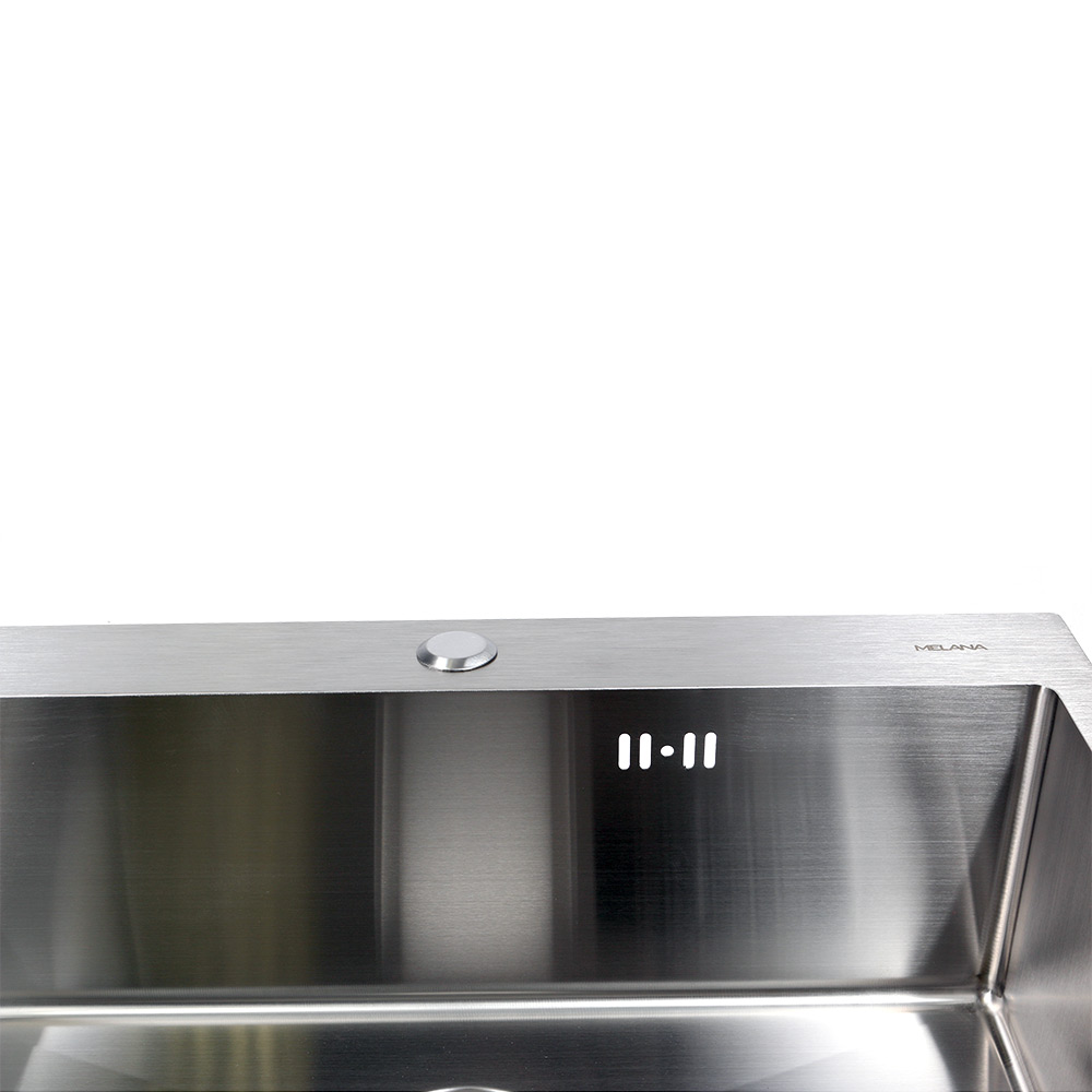 Мойка H6151 MELANA ProfLine 3,0/200 САТИН врезная прямоугольная с коландером H6151 H6151 сатин - Вид №7