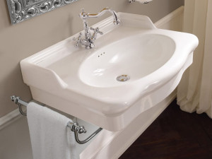 Керамический одиночный подвесной умывальник