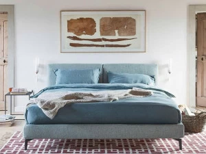 Novamobili Двуспальная кровать с обивкой из ткани