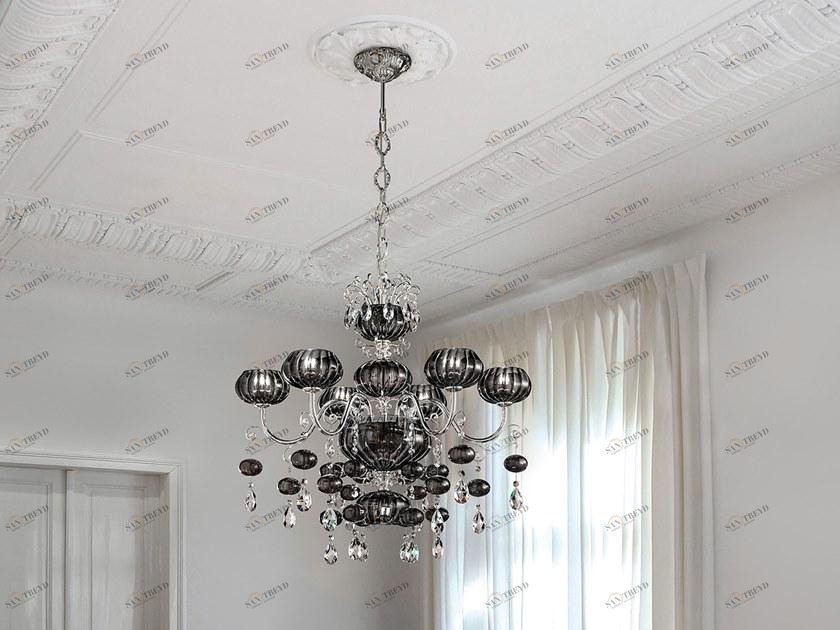 Masiero Люстра из металла с кристаллами накаливания Globe sun-id-1428098