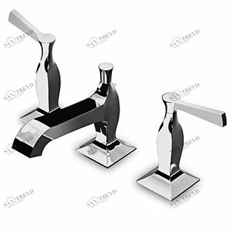 ZB2425 Смеситель для раковины на 3 отверстия с аэратором, слив 1 1/4 ", гибкие соединения. Zucchetti Bellagio 