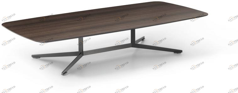 Lema Прямоугольный журнальный столик из термообработанного дуба sun-id-1461080