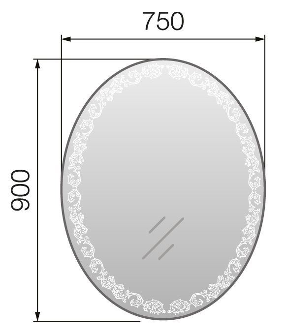У26308 Зеркало Joli 75 Light 1 Marka Joli - Вид №2