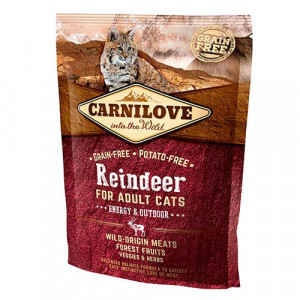 ПР0037843 Корм для кошек Carnilove Energy & Outdoor для активных кошек, северный олень Brit