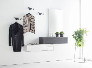 Шкаф для прихожей с настенным зеркалом