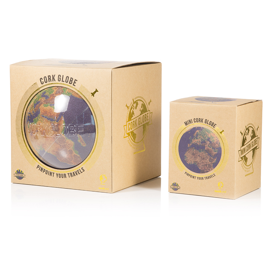 SK CORKGLOBE4 Глобус цветной colour малый Suck UK  - Вид №6