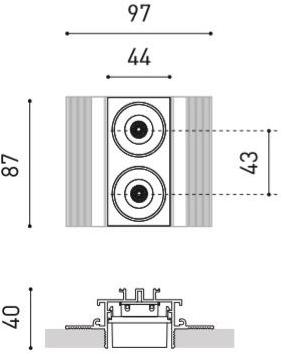 Arkoslight Линейный световой профиль из алюминия для светодиодных модулей Black foster custom sun-id-1453801 - Вид №43