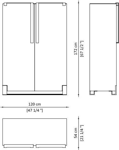 Paolo Castelli Комод из МДФ со встроенной подсветкой Black and gold sun-id-1347865 - Вид №3