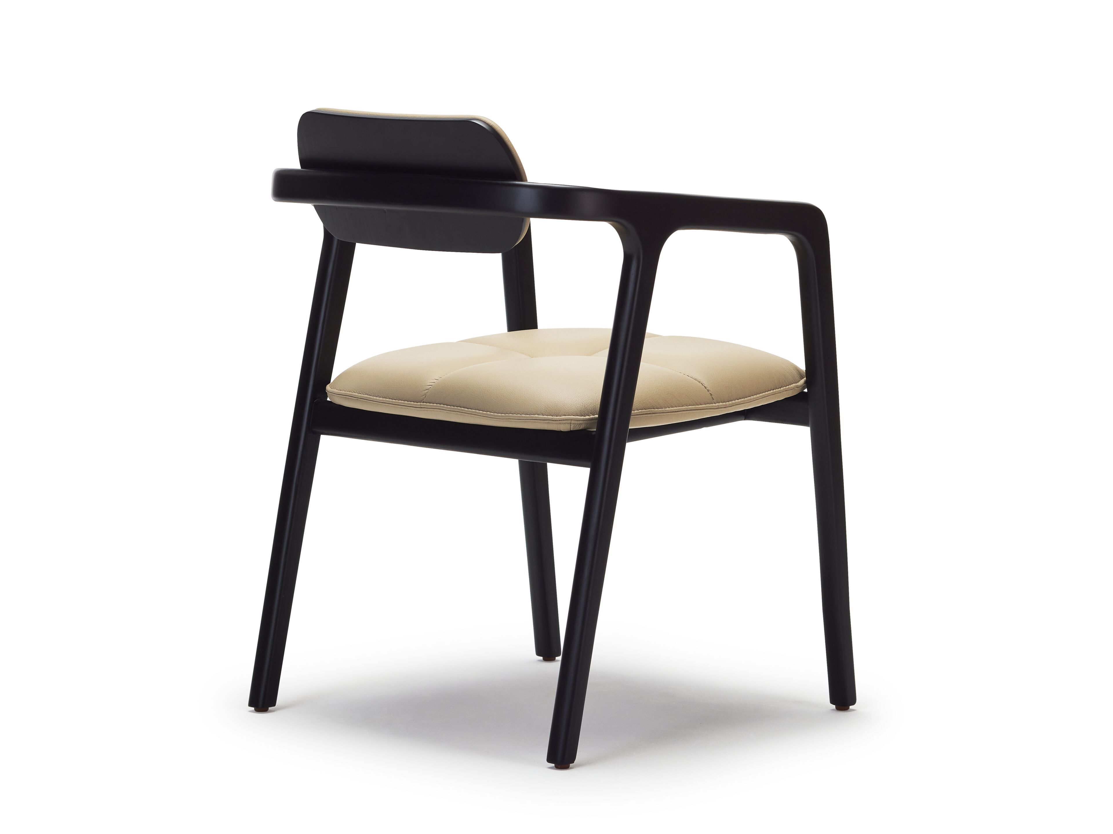 Стул из кожи и ясеня с подлокотниками Papell Design гостиница ARCH-00114405 - Вид №11