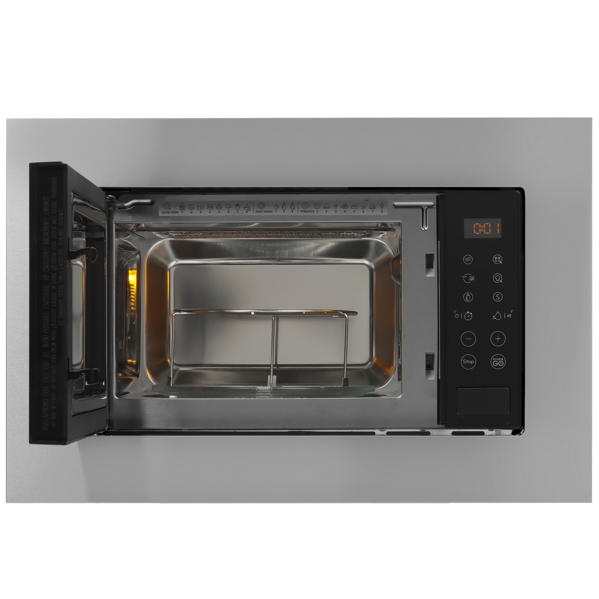 9186609 Встраиваемая микроволновая печь Indesit MWI 120 GX серебристый STDN-0080462 - Вид №5