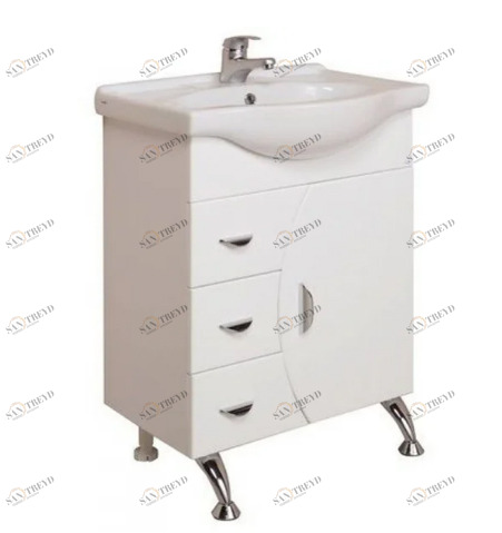 Тумба Onika ЛУНА 60.106 с умывальником СЕЛИГЕР-60 ОНИКА 231963