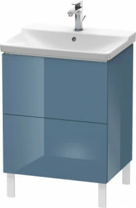 LC660004747 Тумбочка напольная L-Cube #LC6600 620 x 481 мм Каменно-синий глянцевый лак