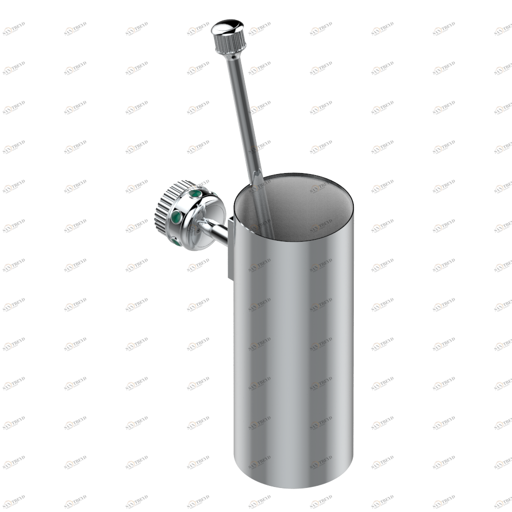 U7A-4720 Стакан настенный и щётка для унитаза Thg-paris Trocadéro с малахитом Хром U7A-4720 CAT.A