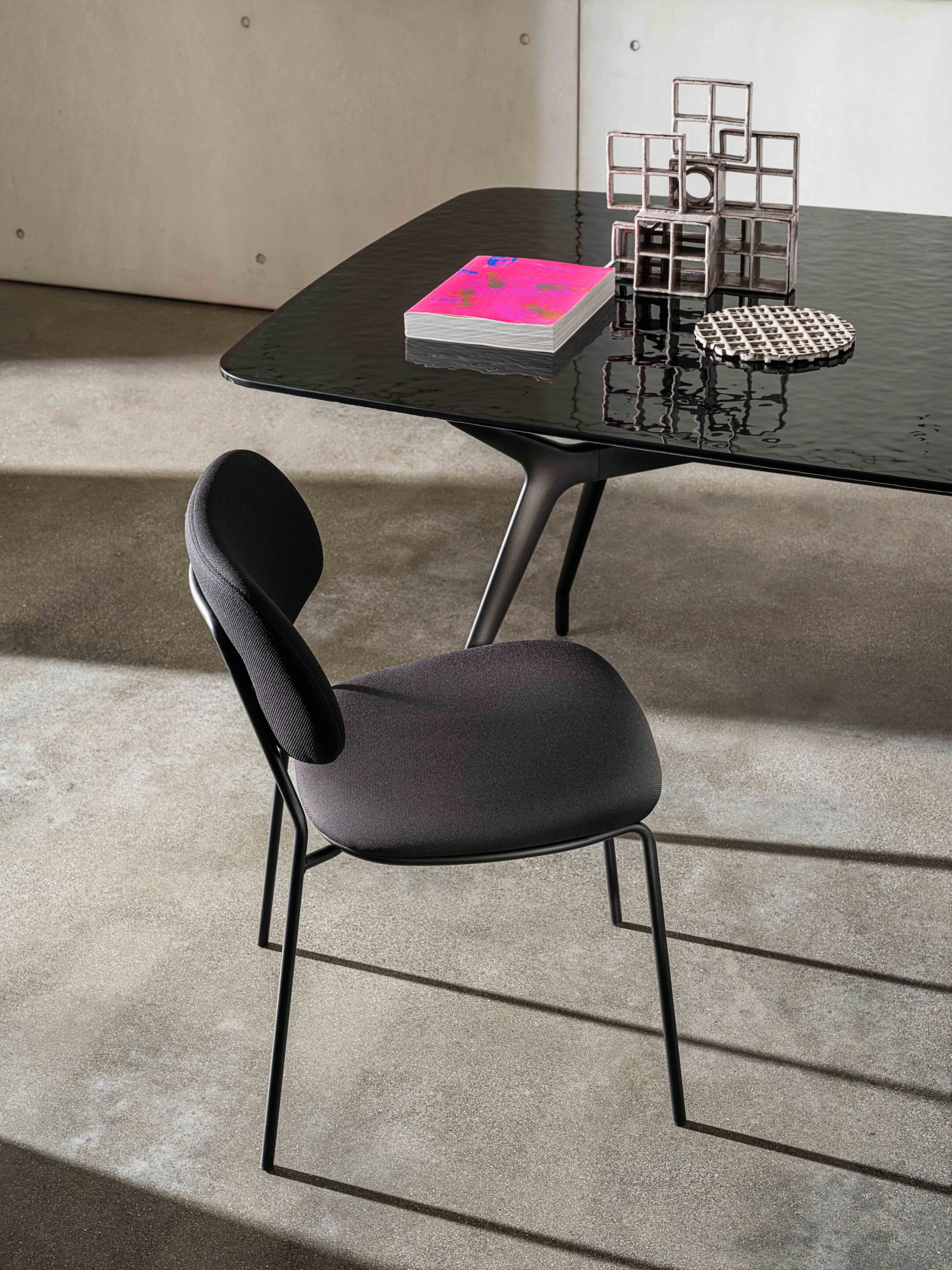 Выдвижной обеденный стол из алюминия и стекла Sovet Italia Arkos ARCH-00132049 - Вид №3