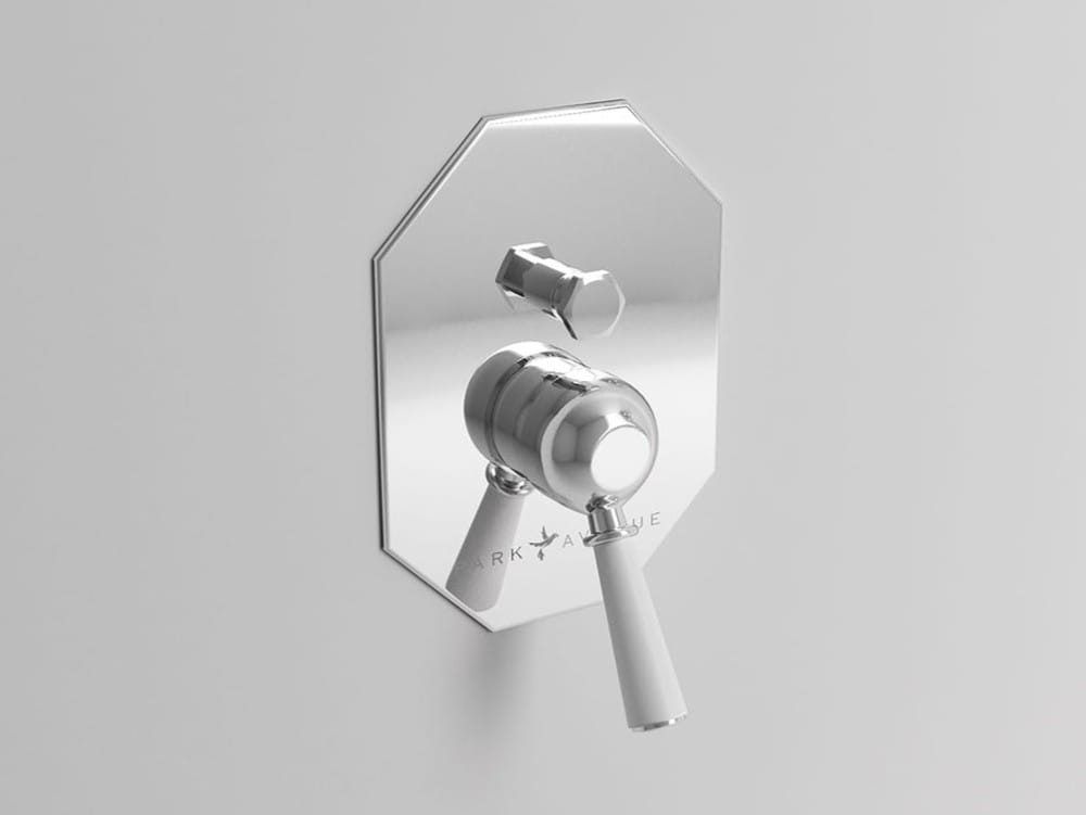 Классический стиль встраиваемый смеситель для душа с переключателем Park Avenue Белый ARCH-00109157 - Вид №1