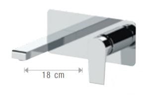 Настенный смеситель для раковины с аэратором Rubinetterie Mariani ARCH-00081425 - Вид №2