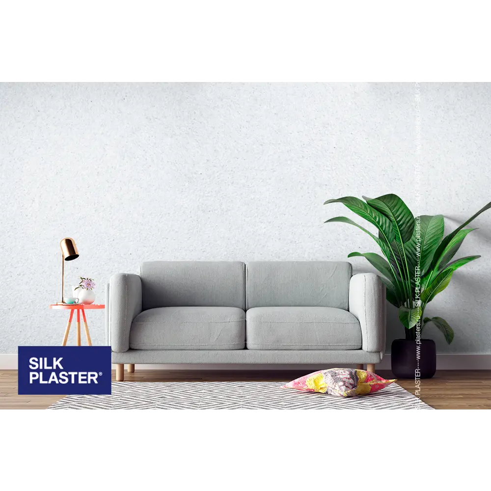 Жидкие обои Silk Plaster Absolute А104 0.87 кг цвет жемчужно-белый STLM-2188783 - Вид №3