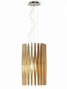 Fabbian Подвесной светильник из дерева Stick F23 a02 69