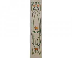 LGC012 Набор из 10 4 желтых цветов на белой плитке Сarronheating