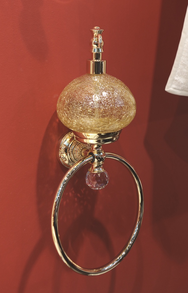 Кольцо с дозатором мыла MIGLIORE.CRistalia ML.CRS-60.226.BR - бронза  - Вид №1