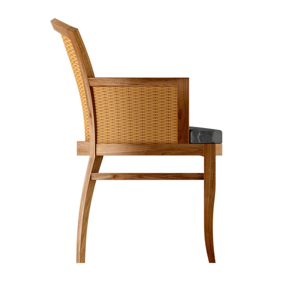 Садовый стул из тикового дерева Deco с подлокотниками ASTELLO Tournesol ARCH-00144837 - Вид №3