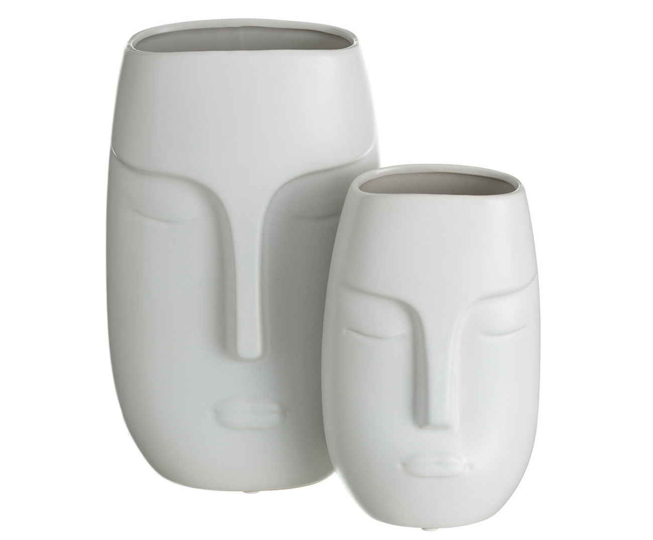 Ваза Face белого цвета TO4ROOMS - 213339 Белый  - Вид №3