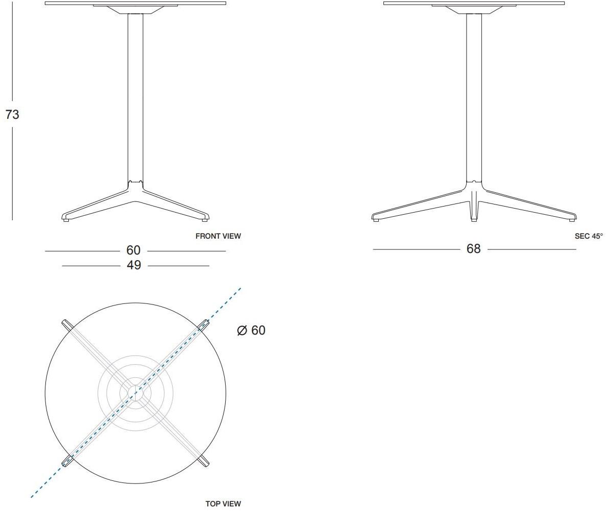Plank Стол чугунный с основанием 4 звезды Mister x sun-id-1431003 - Вид №2