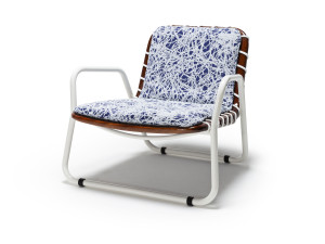 Алюминий и красное дерево сад сани стул