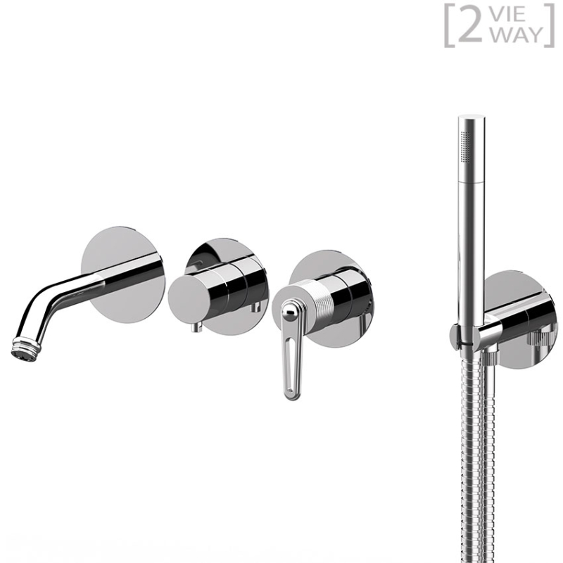 BY710D2P Душевой набор DANIEL RUBINETTERIE Brooklyn - Вид №1