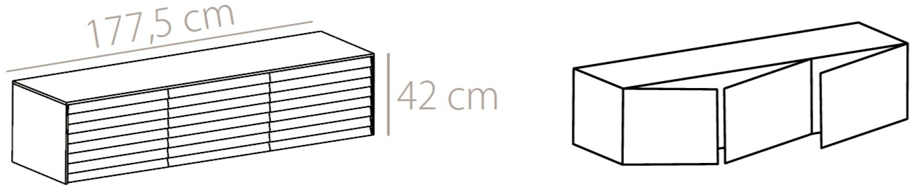Punt Подвесной буфет из дерева с распашными дверцами Sussex sun-id-1385202 - Вид №4