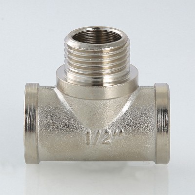 VTr.132.N.0004 Фитинг резьбовой – тройник с переходом на наружную резьбу Valtec 1/2"  - Вид №4