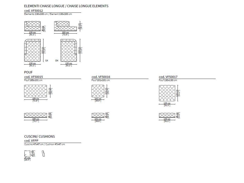 Модульный тканевый диван Vittoria Frigerio CARACCIOLO ARCH-00032725 - Вид №8