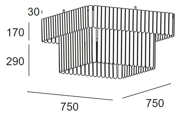 Светодиодный потолочный светильник из поликарбоната LedsC4 Scarlett ARCH-00013861 - Вид №14