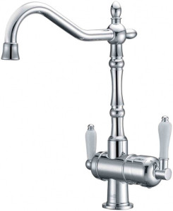 Смеситель ZorG Clean Water ZR 326 YF для кухонной мойки, хром