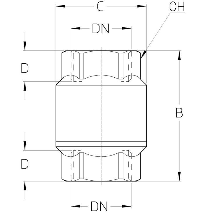 CIMBERIO CIM 30 112 Обратный клапан пружинный CIM 30  - Вид №1
