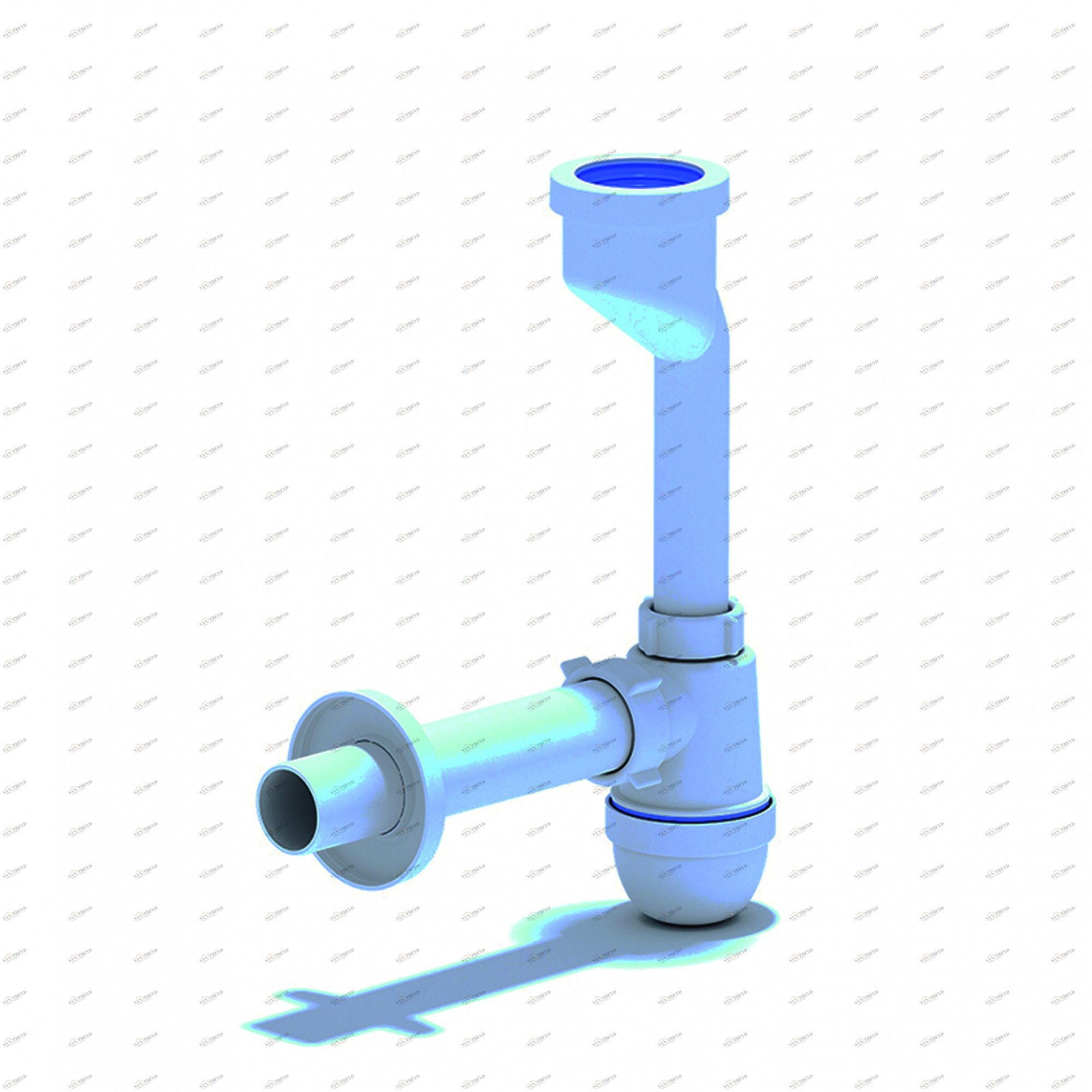 Сифон для писсуара АНИ с выходом на 32, с прямой трубой 32мм U1003 АНИ пласт 7220