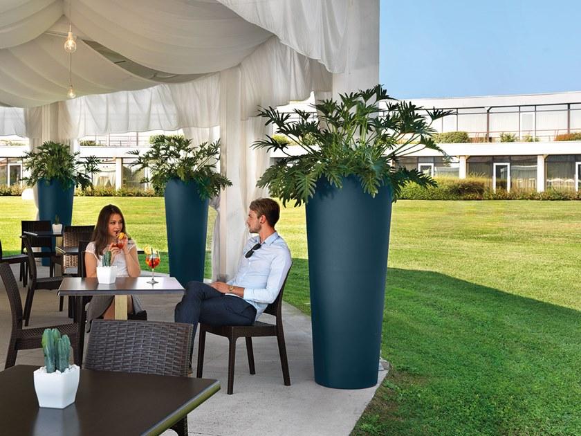 Lyxo Design Высокий круглый горшок для цветов из полиэтилена sun-id-1457219 - Вид №1