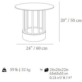 Mambo Unlimited Ideas Высокий мраморный стол sun-id-1442349 - Вид №5