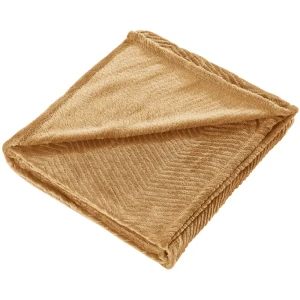 Плед Peru 140x200 см велсофт цвет желтый