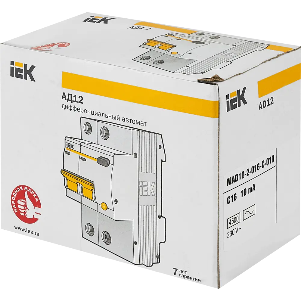 Дифференциальный автомат IEK АД12 - защита от токов утечки и перегрузок 11875689 STLM-1109797 - Вид №5