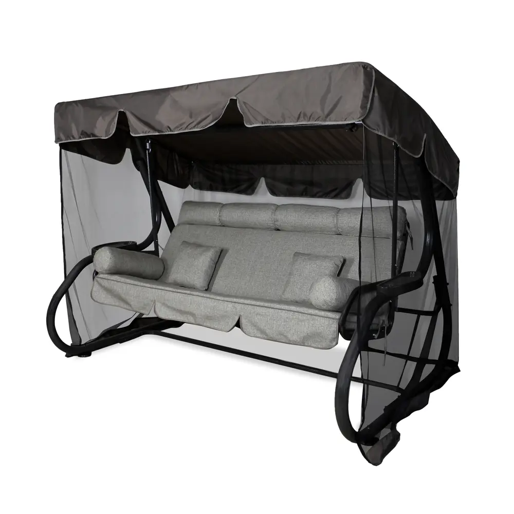 Качели садовые Greengard Сиена 3-х местные серый STLM-2026277