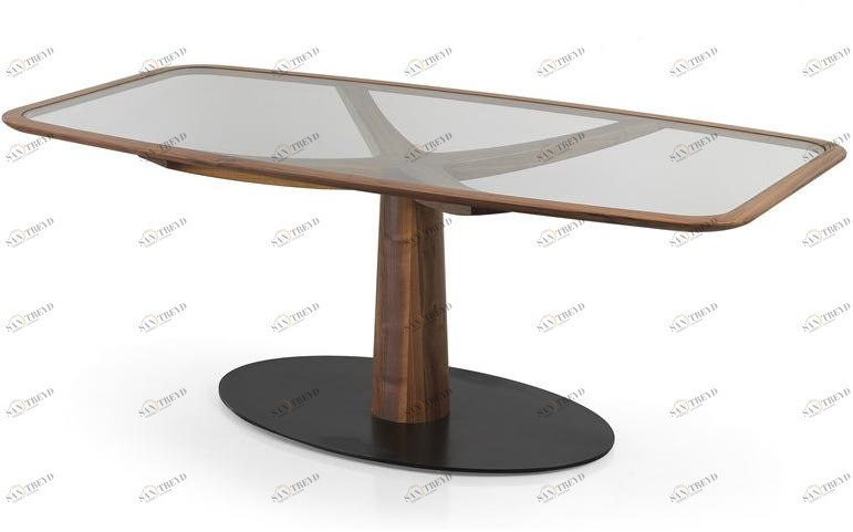 Oliver B. Прямоугольный стол из дерева и стекла Oliver b. casa sun-id-1515833