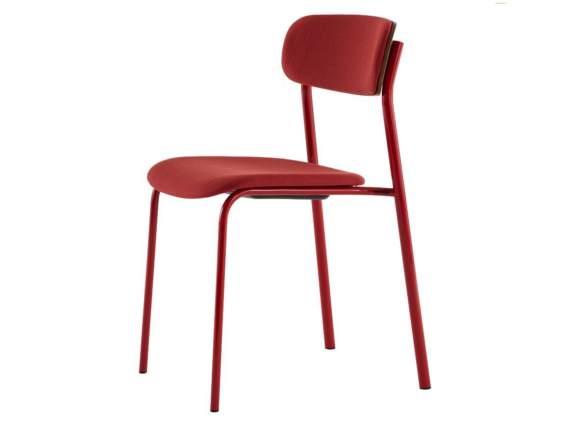 Стальное и деревянное мягкое кресло с открытой спинкой THONET S 243 ARCH-00010040