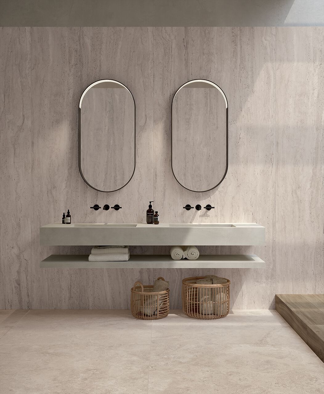 Напольное / керамогранит с эффектом травертина CERAMICA FONDOVALLE Royal Travertino ARCH-00102584 - Вид №3