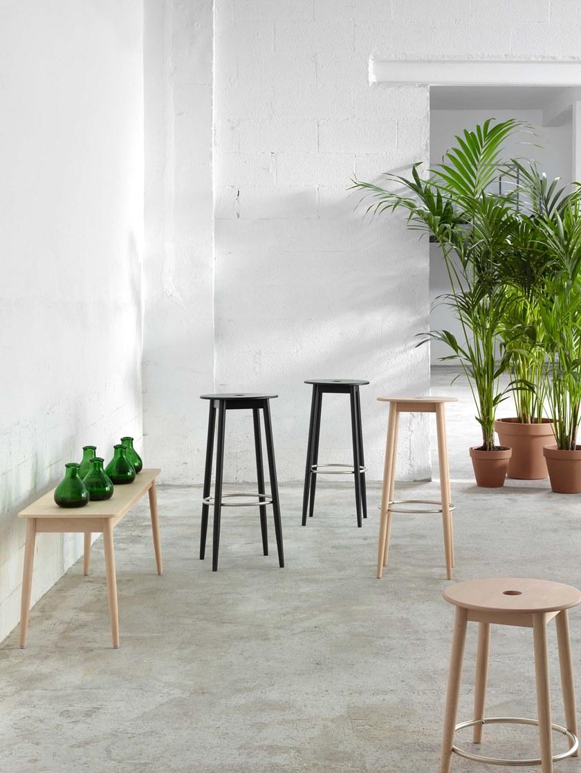 ONDARRETA Высокий деревянный табурет с подставкой для ног Oto sun-id-1389781 - Вид №7